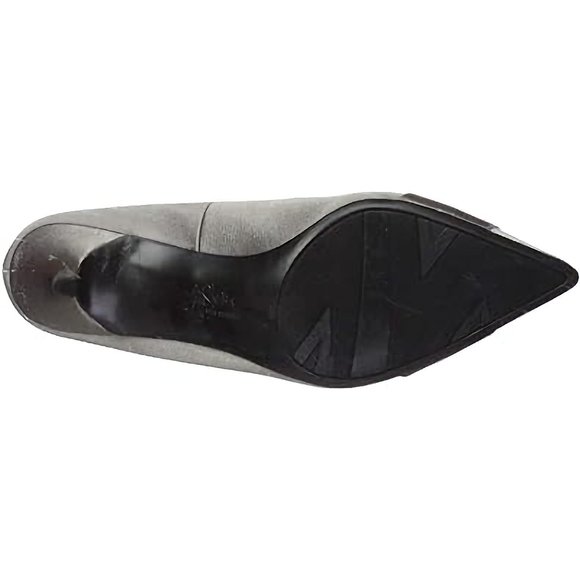 NEW LifeStride Satin Tonal Jewels Detail Cocktail Pump Shoes Pewter, Sz 7.5 M - Picture 8 of 14